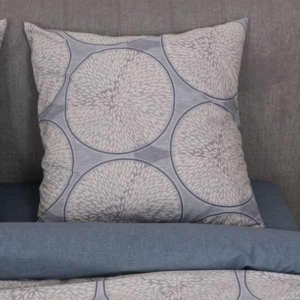 Комплект постільної білизни Viluta Євро Ранфорс 25391 з простирадлом на резинці 180х200 25391_ev_180 фото