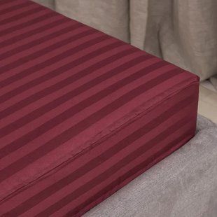 Простирадло на резинці Сатин Stripe 180х200+25 79 79 stripe_200*180+25 фото