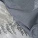 Комплект постільної білизни євро сатин твіл 866, сірий рослинний принт 866_ev фото 7